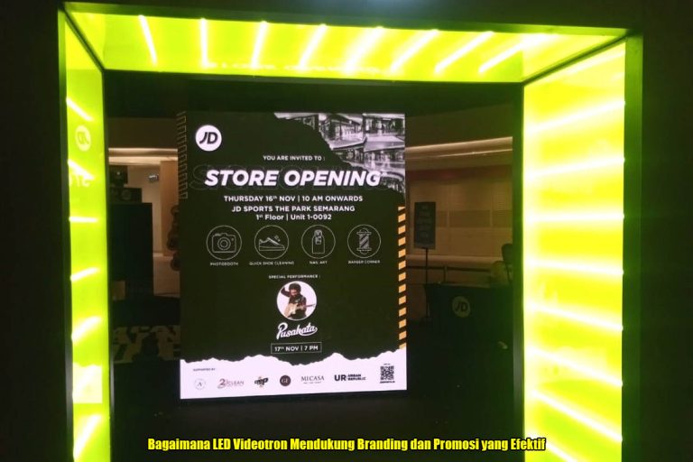 Bagaimana LED Videotron Mendukung Branding dan Promosi yang Efektif