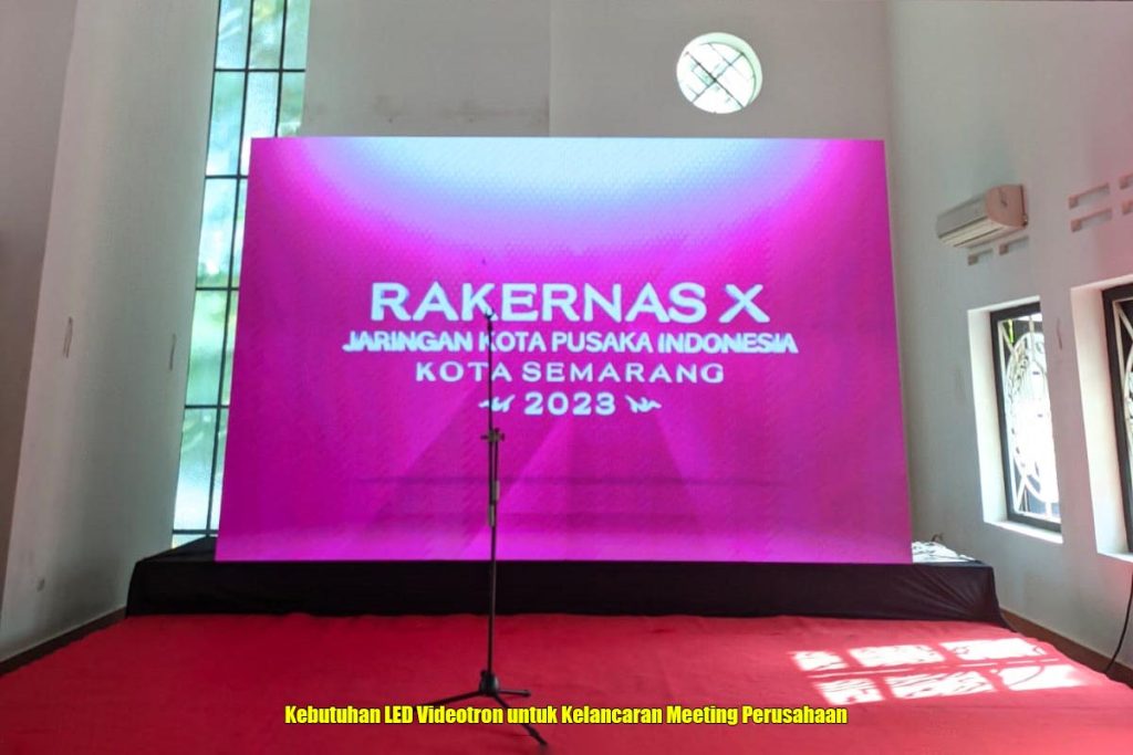 Kebutuhan LED Videotron untuk Kelancaran Meeting Perusahaan