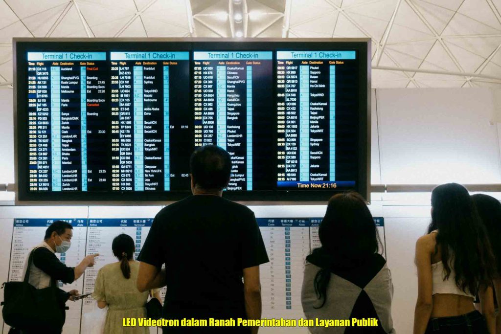 LED Videotron dalam Ranah Pemerintahan dan Layanan Publik