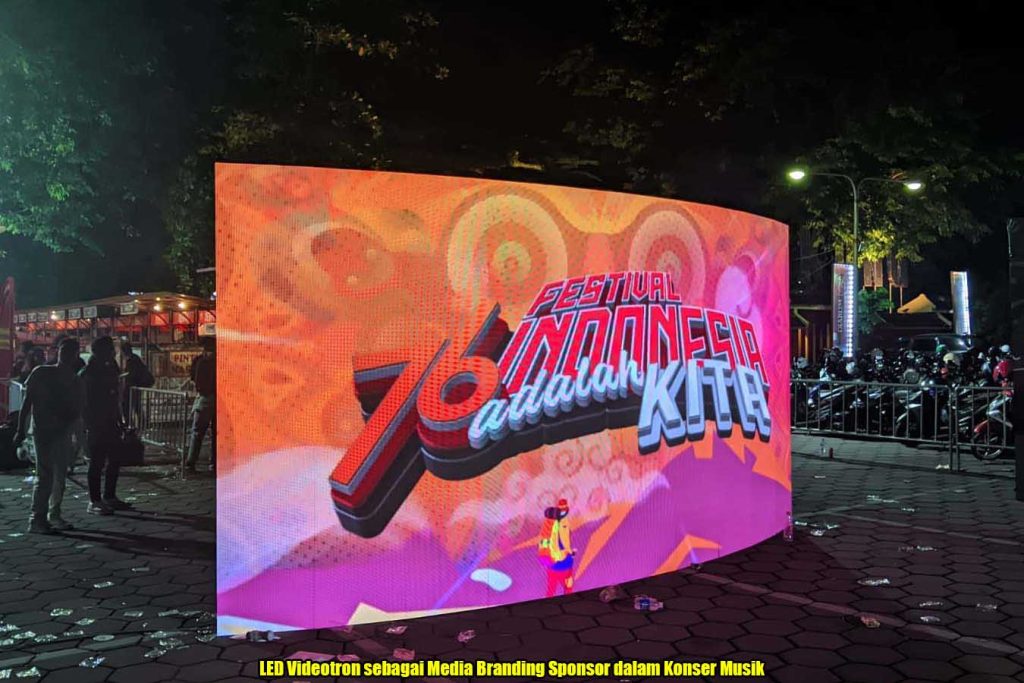 LED Videotron sebagai Media Branding Sponsor dalam Konser Musik