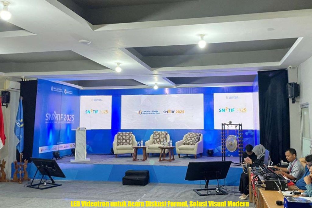 LED Videotron untuk Acara Diskusi Formal: Solusi Visual Modern yang Memperkuat Komunikasi dan Profesionalisme