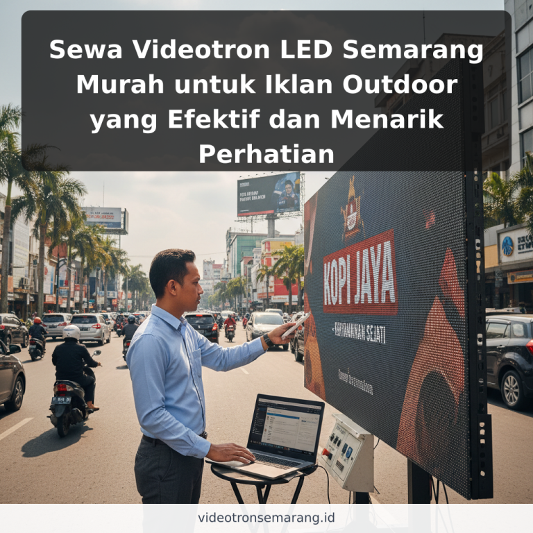 Sewa Videotron LED Semarang Murah untuk Iklan Outdoor yang Efektif dan Menarik Perhatian