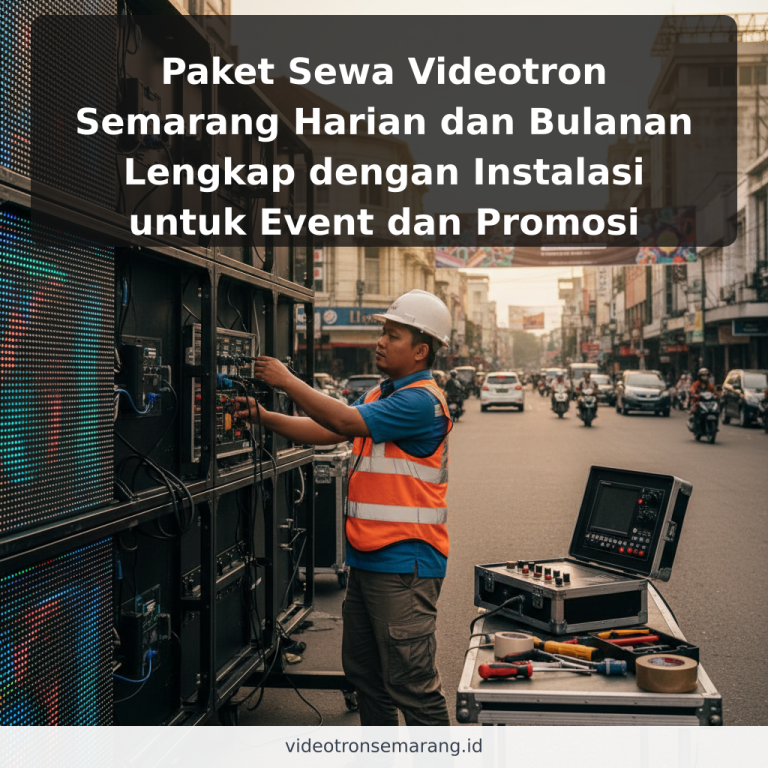 Paket Sewa Videotron Semarang Harian dan Bulanan Lengkap dengan Instalasi untuk Event dan Promosi