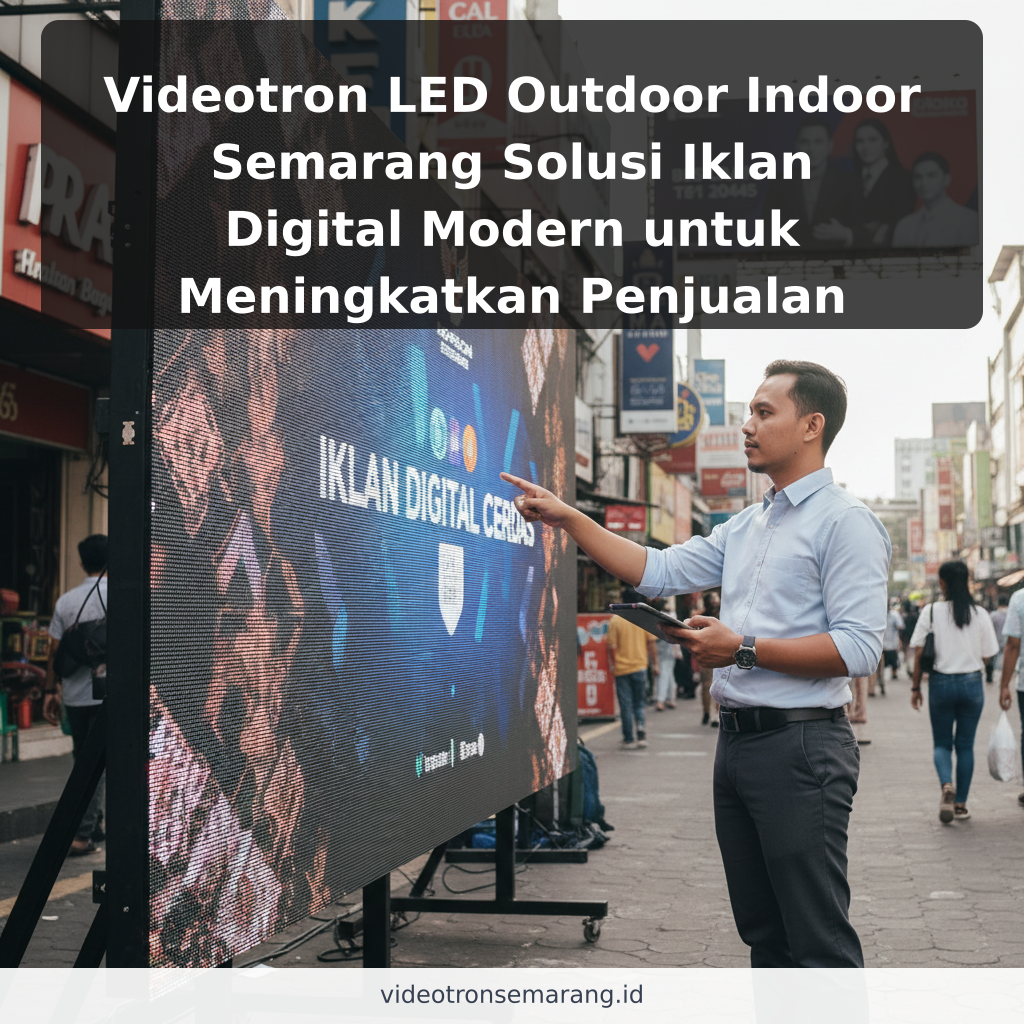 Videotron LED Outdoor Indoor Semarang Solusi Iklan Digital Modern untuk Meningkatkan Penjualan - ilustrasi