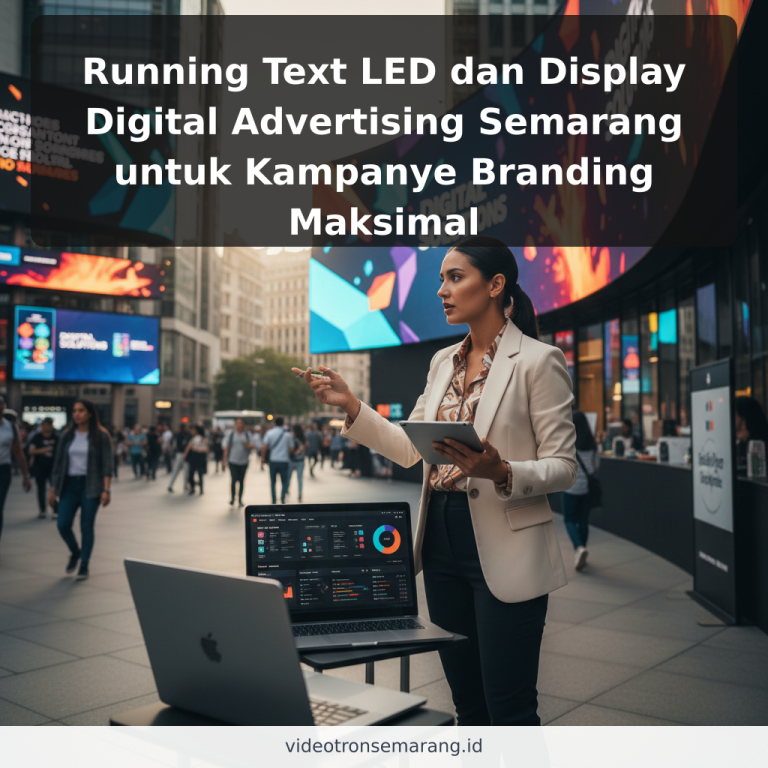 Running Text LED dan Display Digital Advertising Semarang untuk Kampanye Branding Maksimal