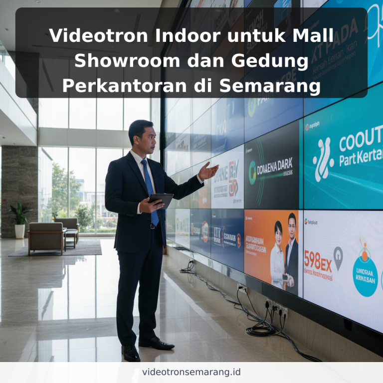 Videotron Indoor untuk Mall Showroom dan Gedung Perkantoran di Semarang