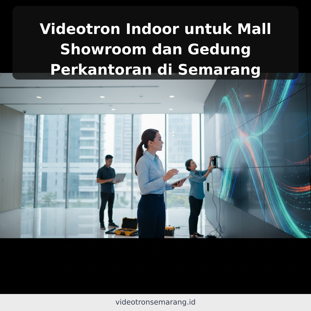 Videotron Indoor untuk Mall Showroom dan Gedung Perkantoran di Semarang - ilustrasi