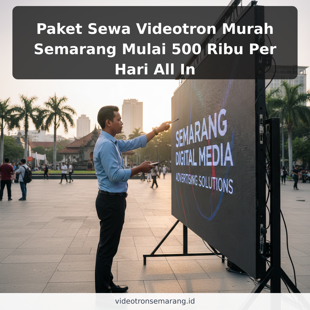 Paket Sewa Videotron Murah Semarang Mulai 500 Ribu Per Hari All In - ilustrasi