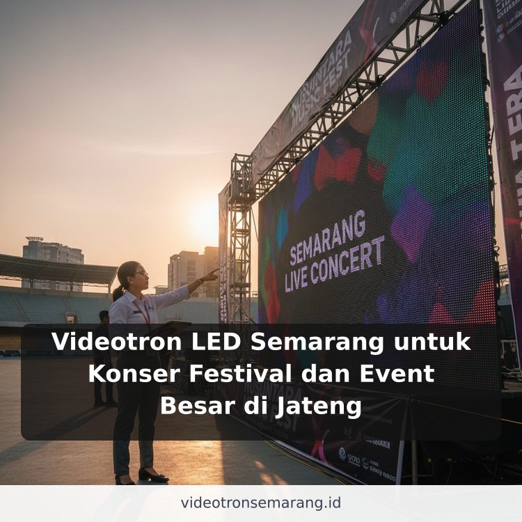 Videotron LED Semarang untuk Konser Festival dan Event Besar di Jateng ilustrasi