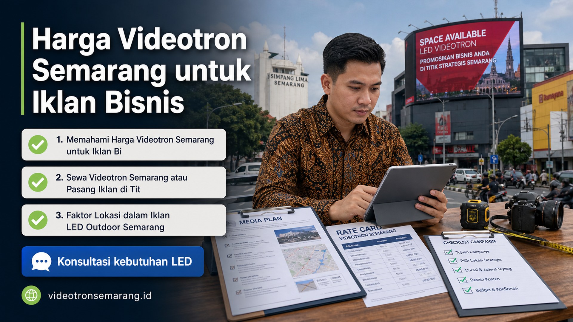 sewa videotron Semarang - Harga Videotron Semarang untuk Iklan Bisnis