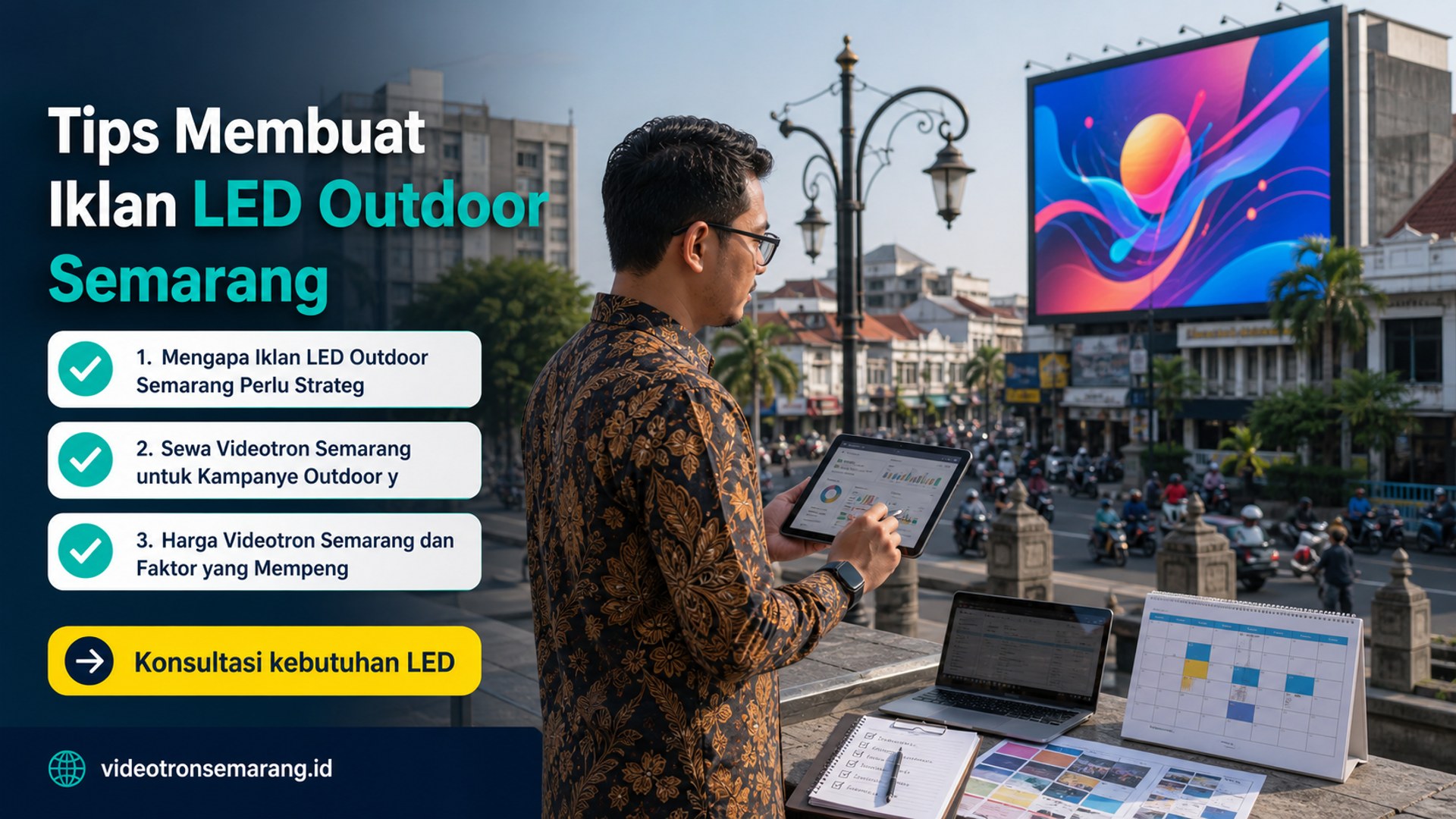 sewa videotron Semarang - Tips Membuat Iklan LED Outdoor Semarang