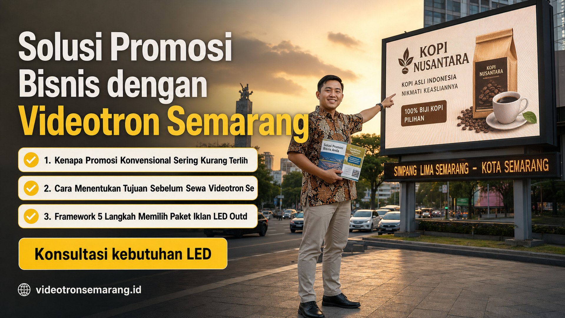 sewa videotron Semarang - Solusi Promosi Bisnis dengan Videotron Semarang