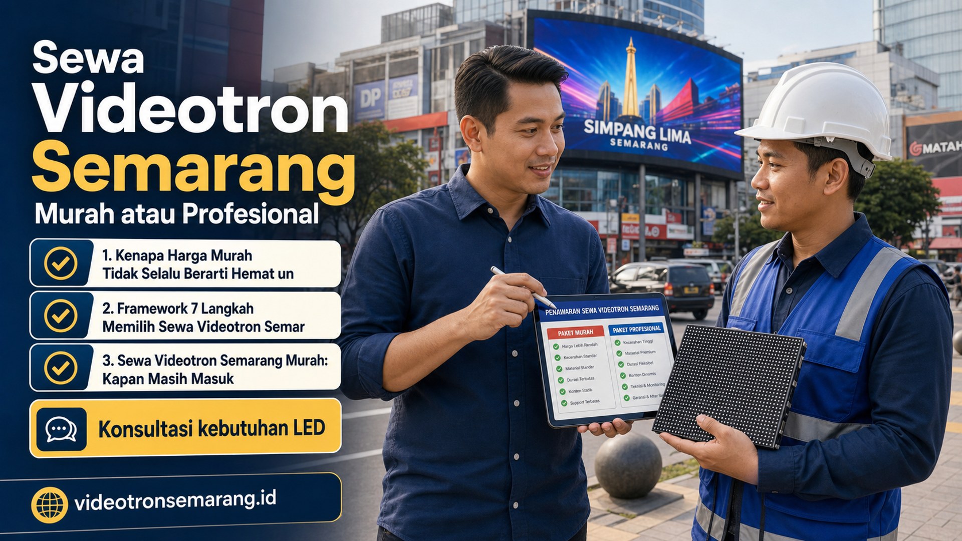 Sewa Videotron Semarang Murah atau Profesional