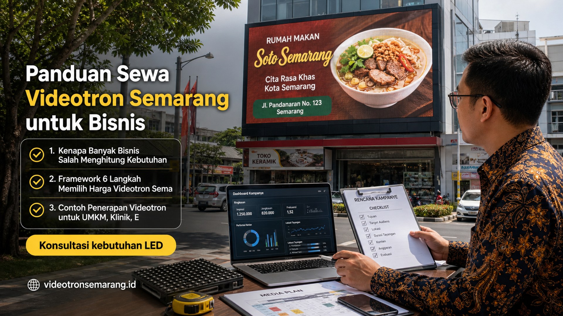 Panduan Sewa Videotron Semarang untuk Bisnis