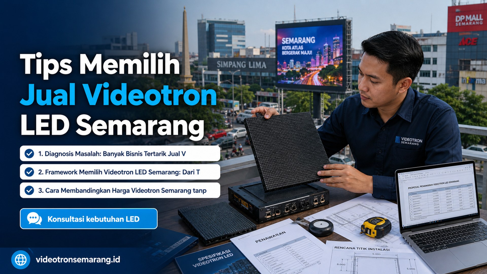 sewa videotron Semarang - Tips Memilih Jual Videotron LED Semarang