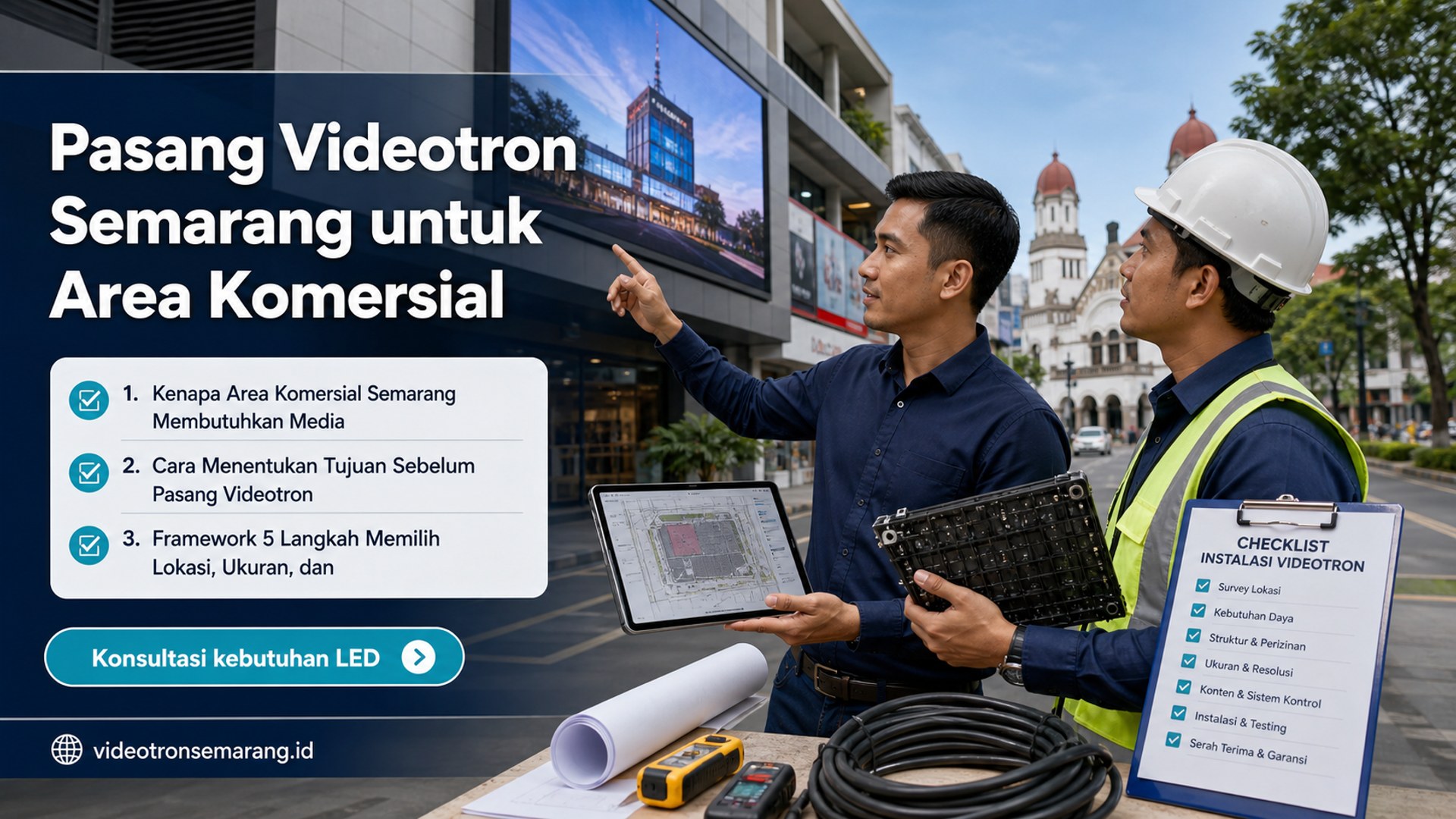 sewa videotron Semarang - Pasang Videotron Semarang untuk Area Komersial