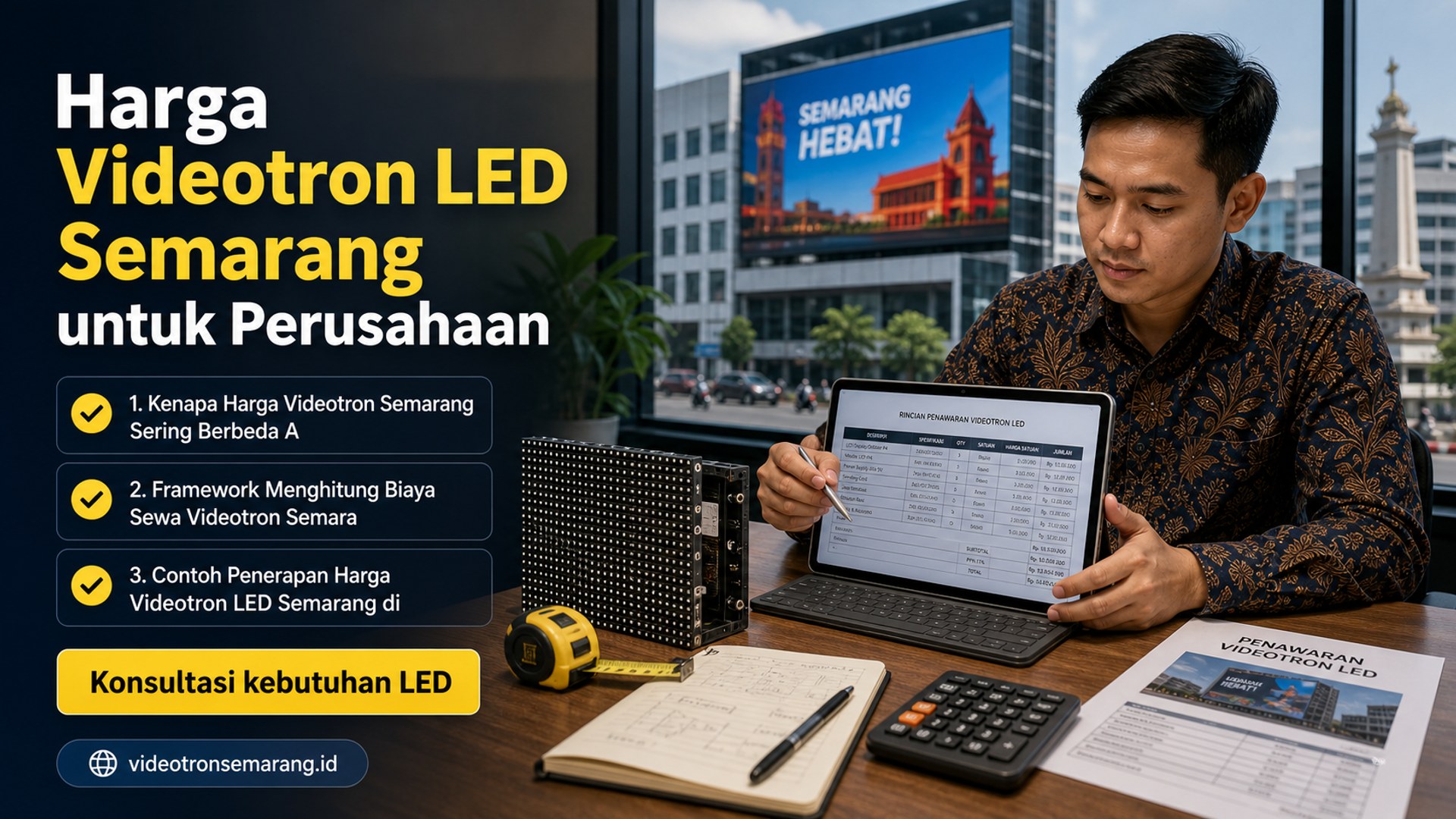 sewa videotron Semarang - Harga Videotron LED Semarang untuk Perusahaan