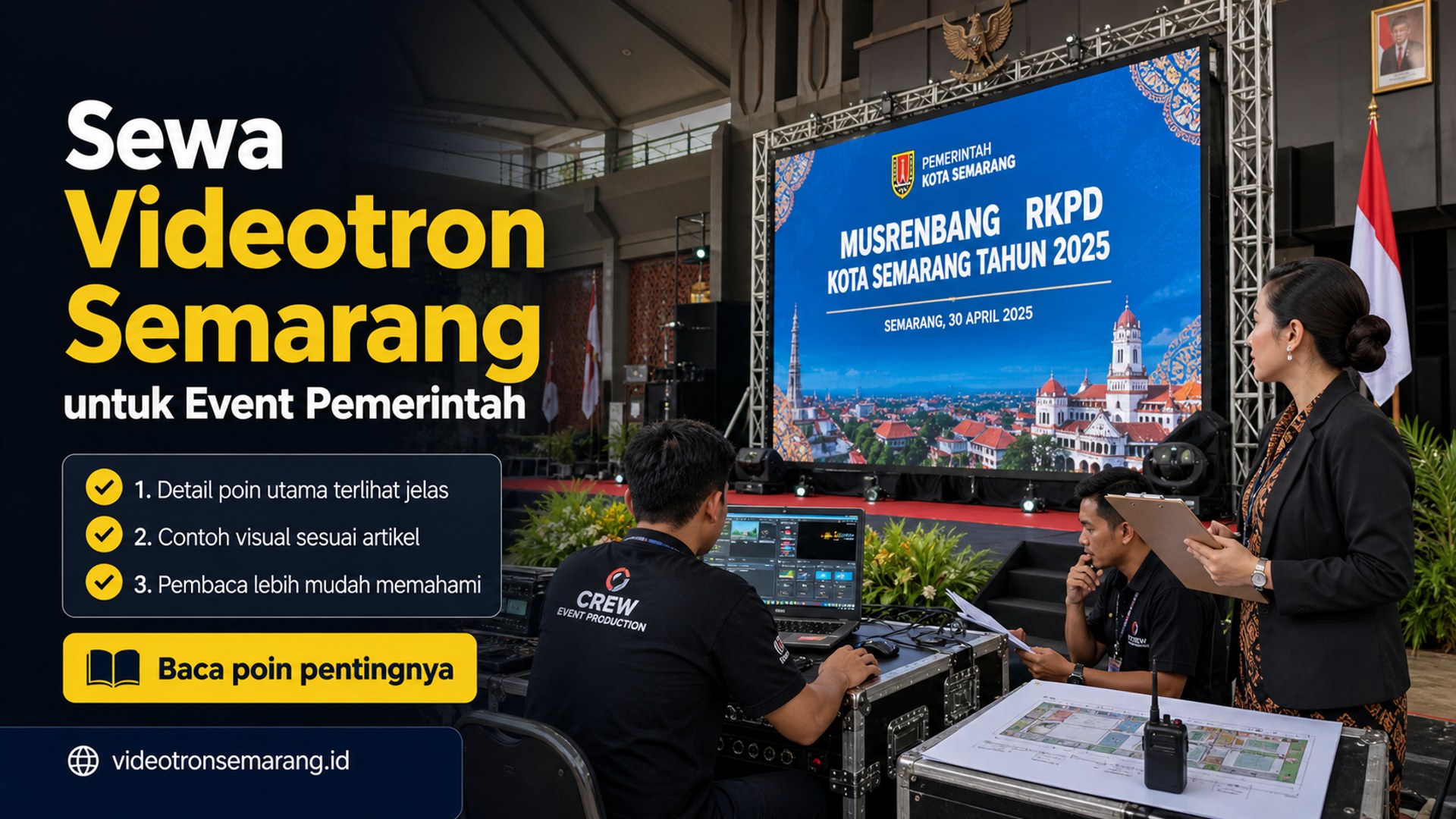 Ilustrasi Sewa Videotron Semarang untuk Event Pemerintah