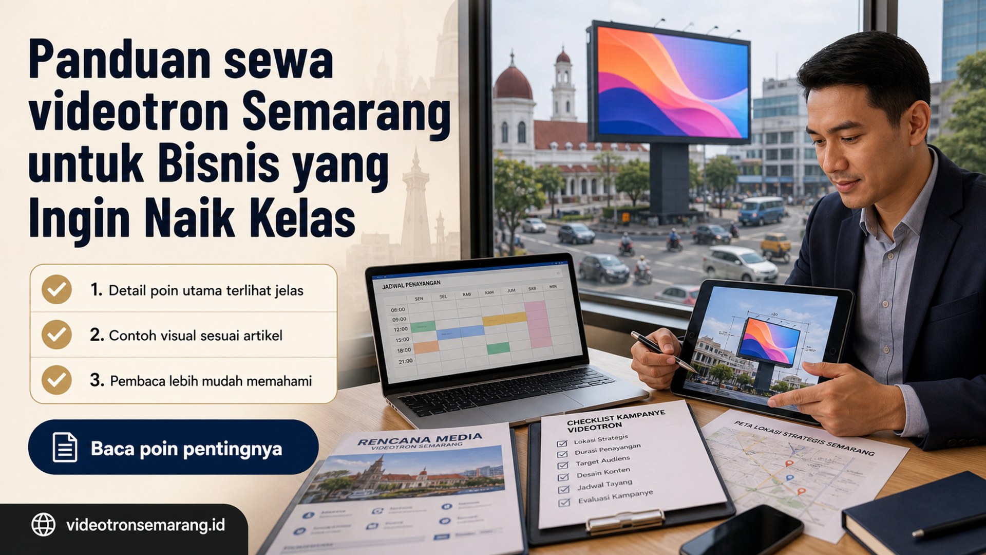 Ilustrasi Panduan sewa videotron Semarang untuk Bisnis yang Ingin Naik Kelas