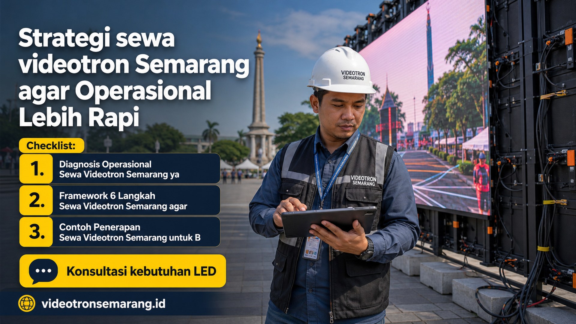 Strategi sewa videotron Semarang agar Operasional Lebih Rapi