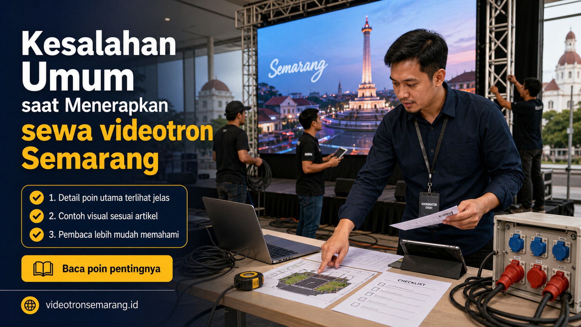 Ilustrasi Kesalahan Umum saat Menerapkan sewa videotron Semarang