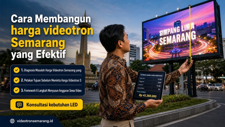 Cara Membangun harga videotron Semarang yang Efektif