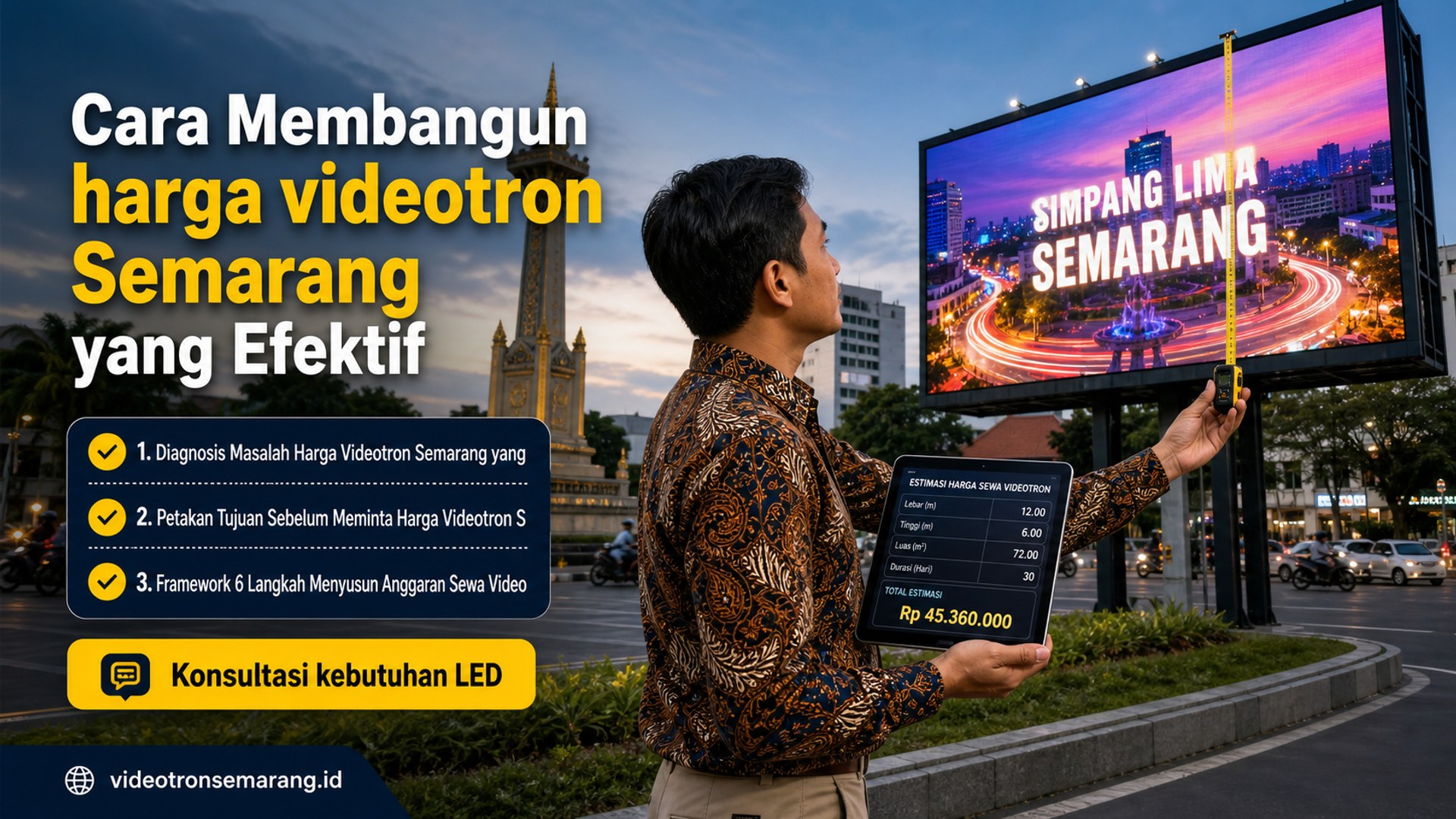 sewa videotron Semarang - Cara Membangun harga videotron Semarang yang Efektif