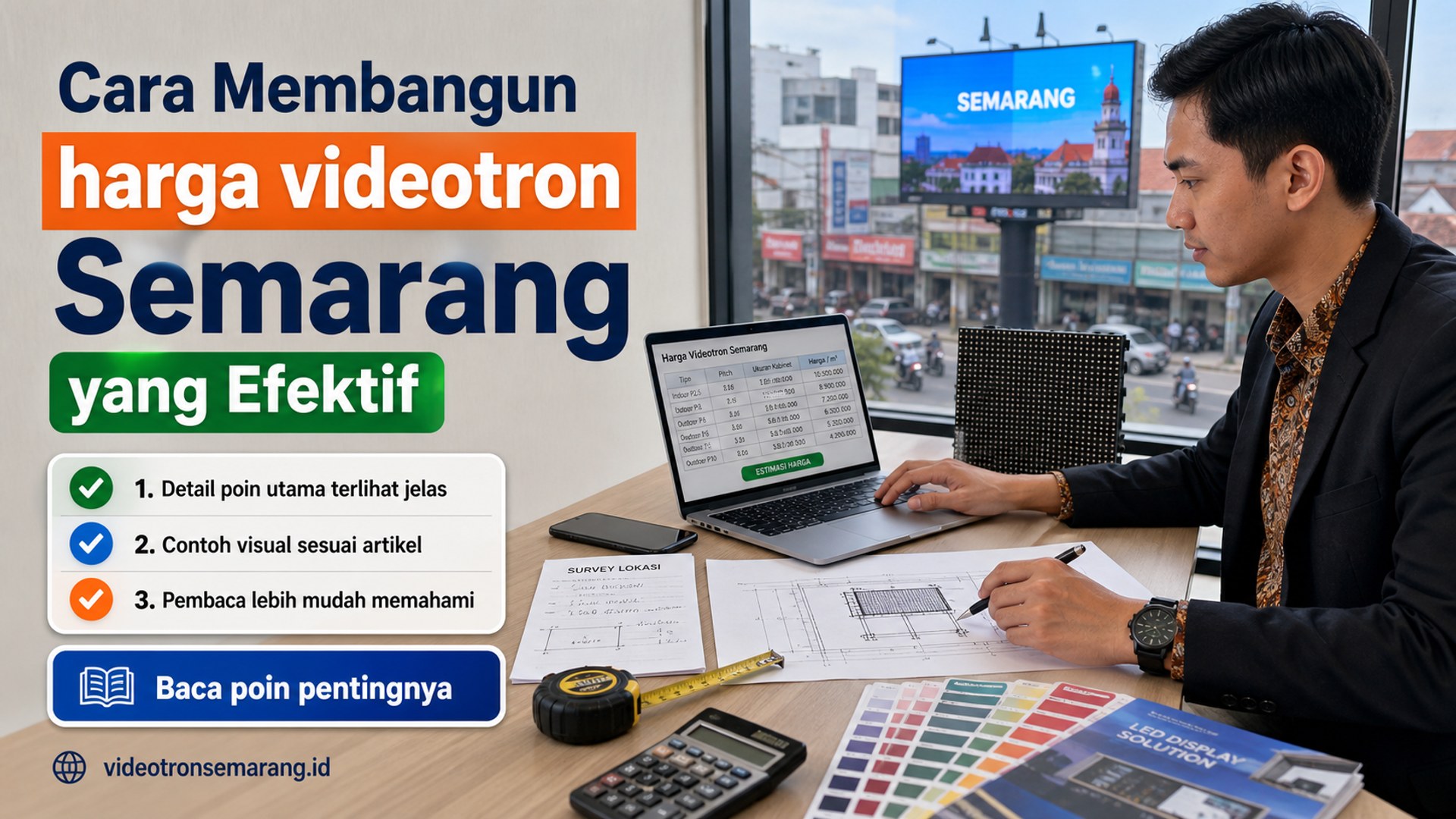 Ilustrasi sewa videotron Semarang - Cara Membangun harga videotron Semarang yang Efektif