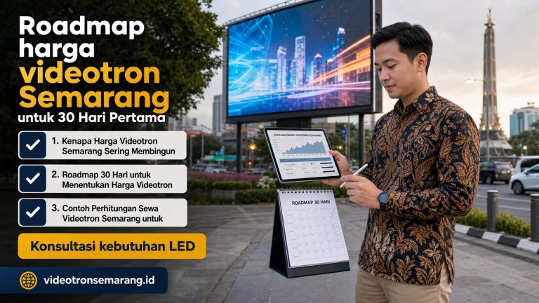 Roadmap harga videotron Semarang untuk 30 Hari Pertama