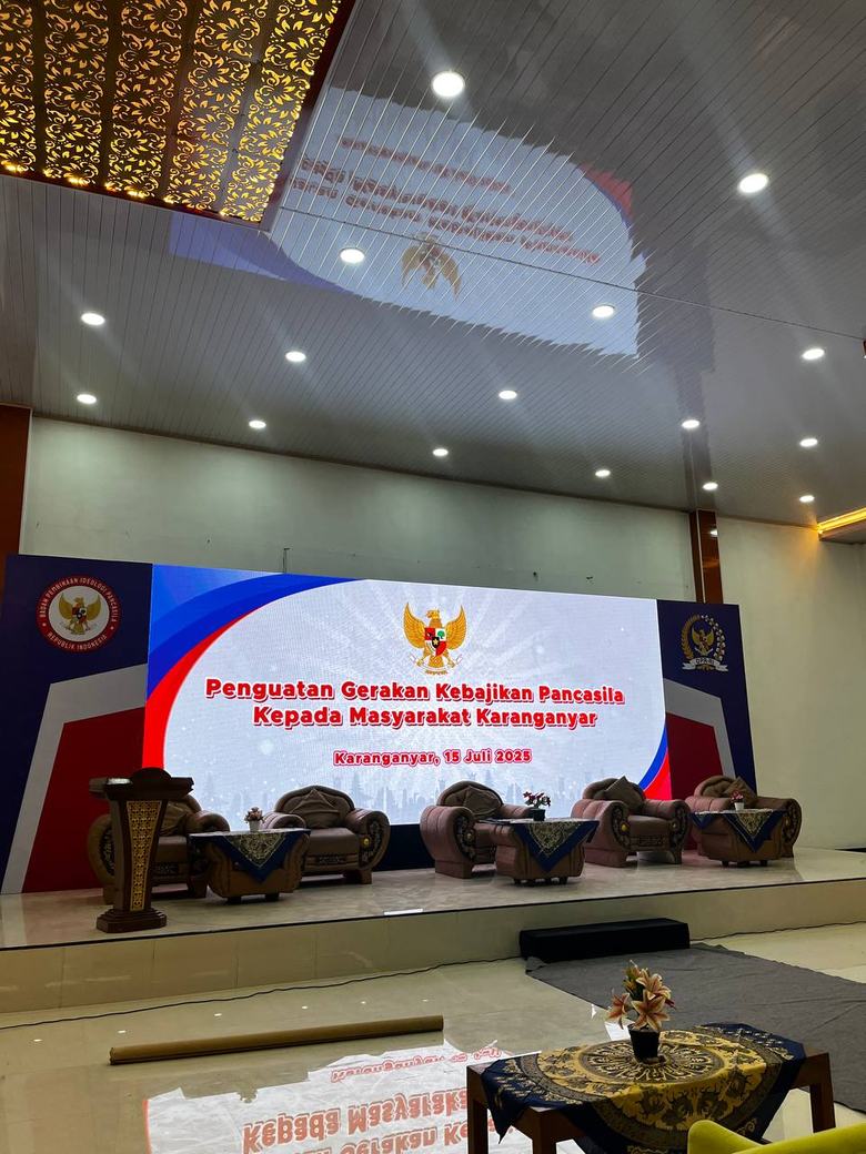 Videotron pada acara BPIP RI di Karanganyar