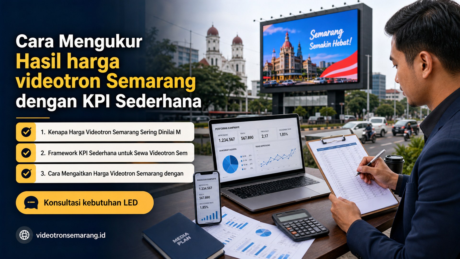 sewa videotron Semarang - Cara Mengukur Hasil harga videotron Semarang dengan KPI Sederhana