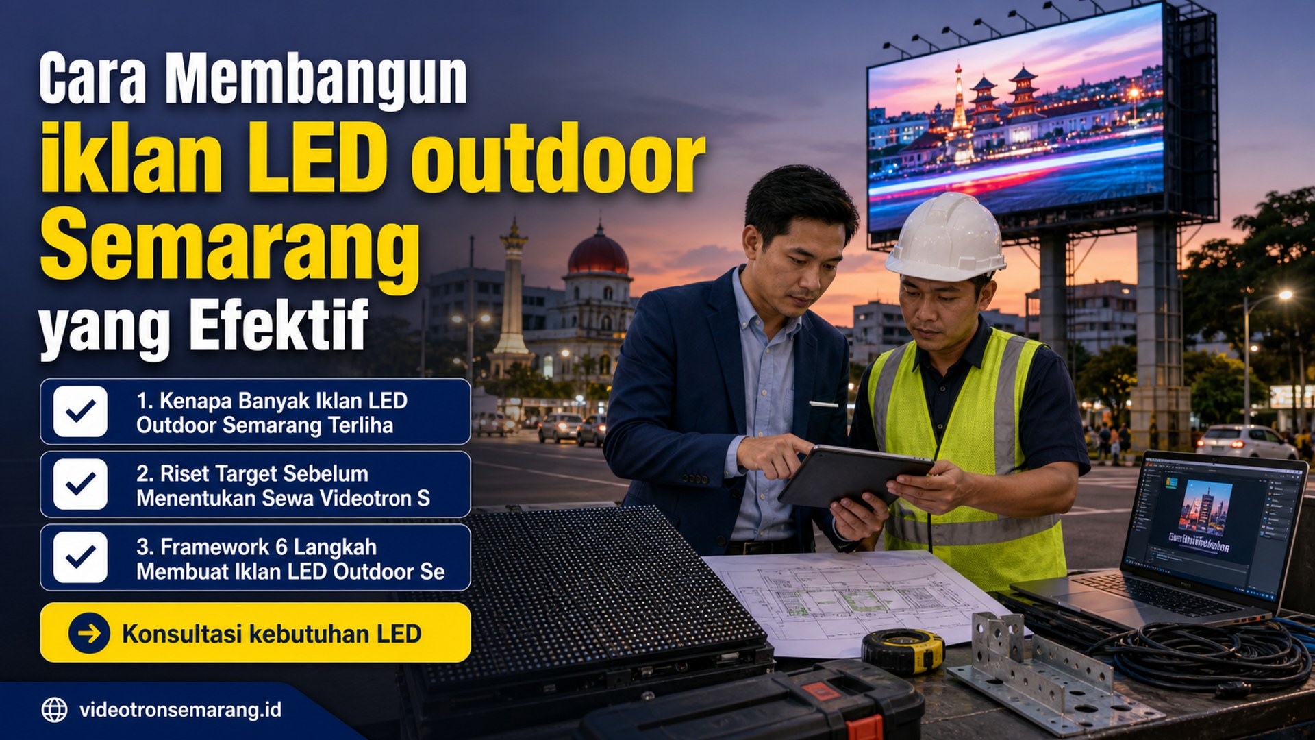 sewa videotron Semarang - Cara Membangun iklan LED outdoor Semarang yang Efektif