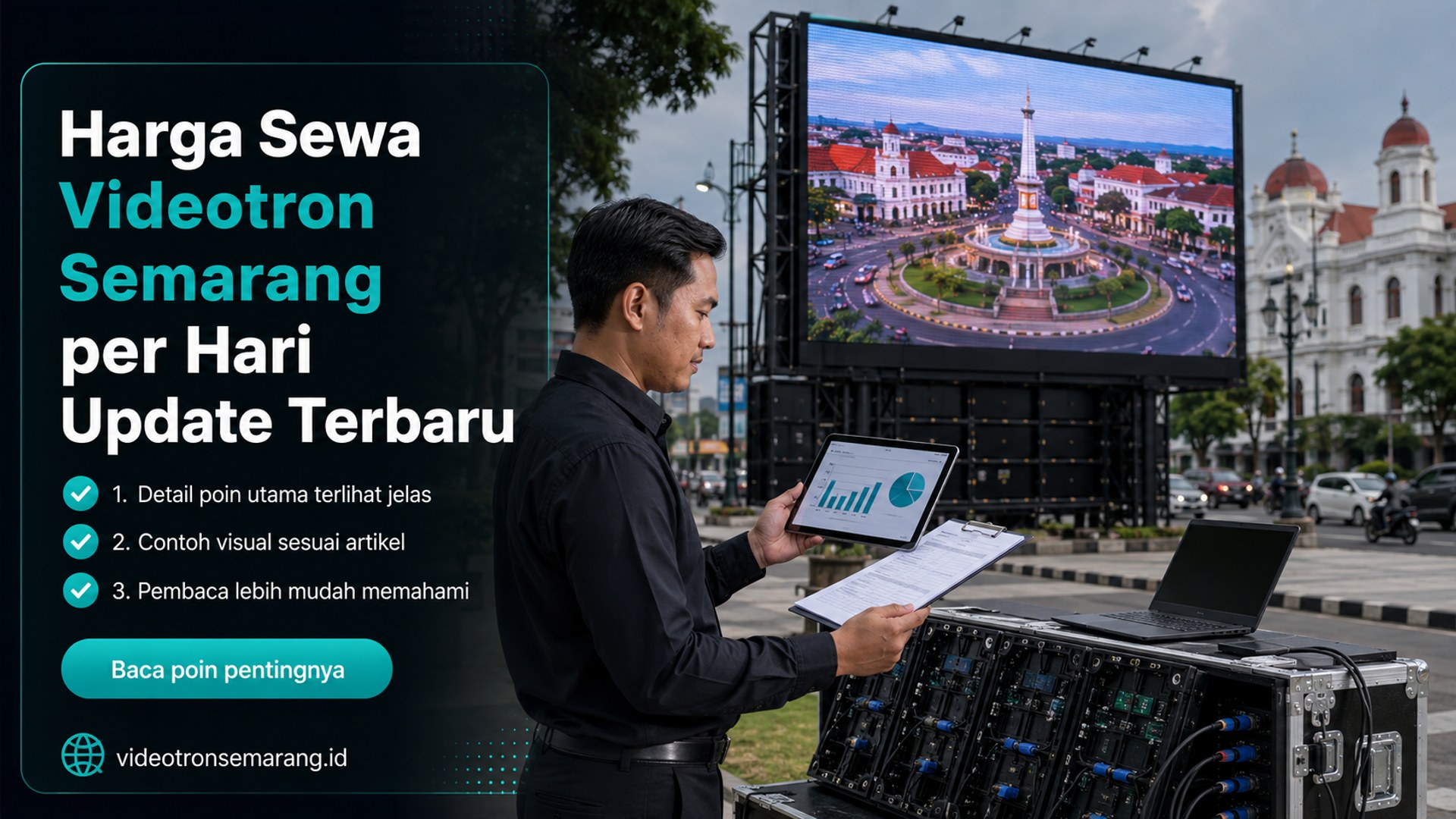 Ilustrasi Harga Sewa Videotron Semarang per Hari Update Terbaru