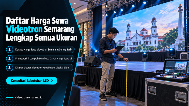 Daftar Harga Sewa Videotron Semarang Lengkap Semua Ukuran