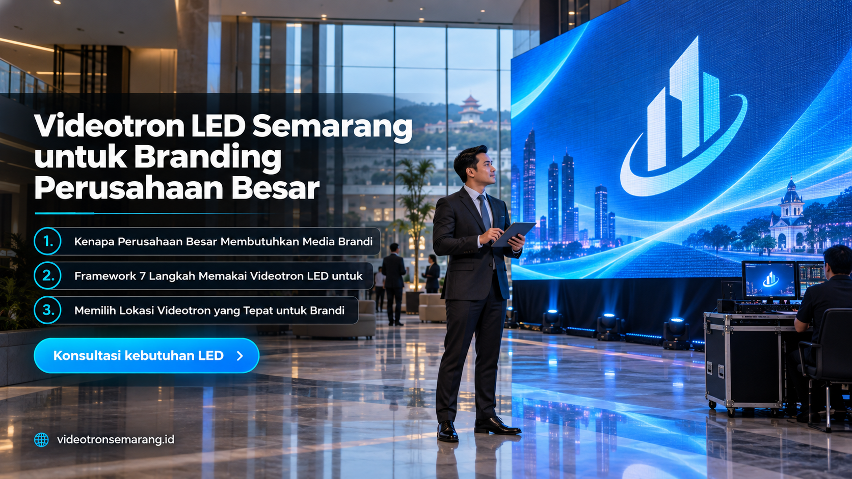 sewa videotron Semarang - Videotron LED Semarang untuk Branding Perusahaan Besar