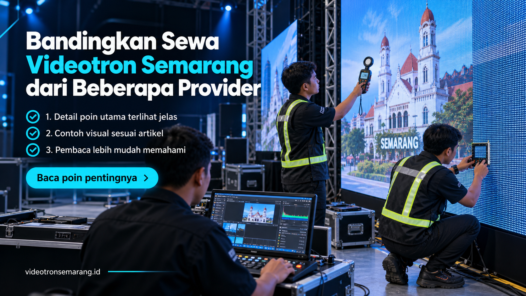Ilustrasi Bandingkan Sewa Videotron Semarang dari Beberapa Provider
