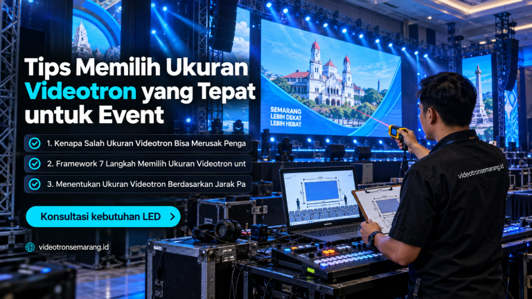 Tips Memilih Ukuran Videotron yang Tepat untuk Event