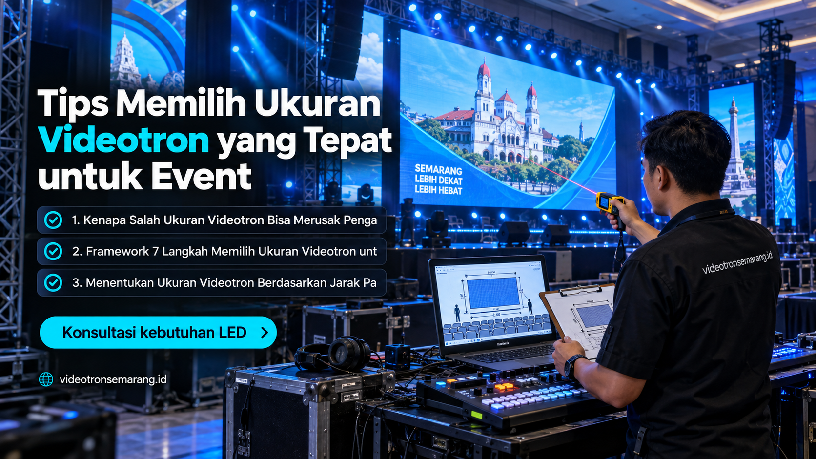 sewa videotron Semarang - Tips Memilih Ukuran Videotron yang Tepat untuk Event