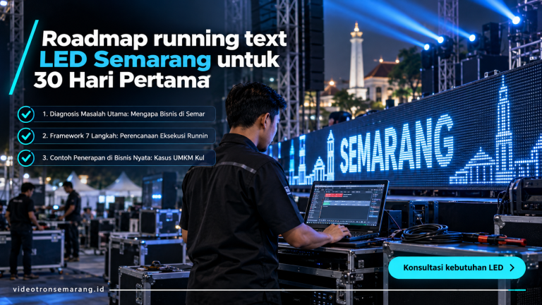 Roadmap running text LED Semarang untuk 30 Hari Pertama