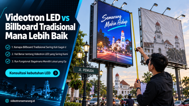 Videotron LED vs Billboard Tradisional Mana Lebih Baik