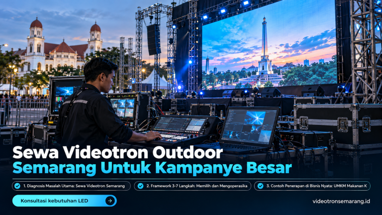 Sewa Videotron Outdoor Semarang Untuk Kampanye Besar