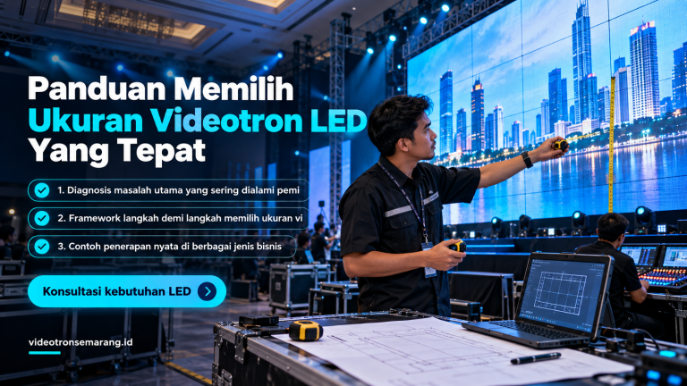 Panduan Memilih Ukuran Videotron LED Yang Tepat