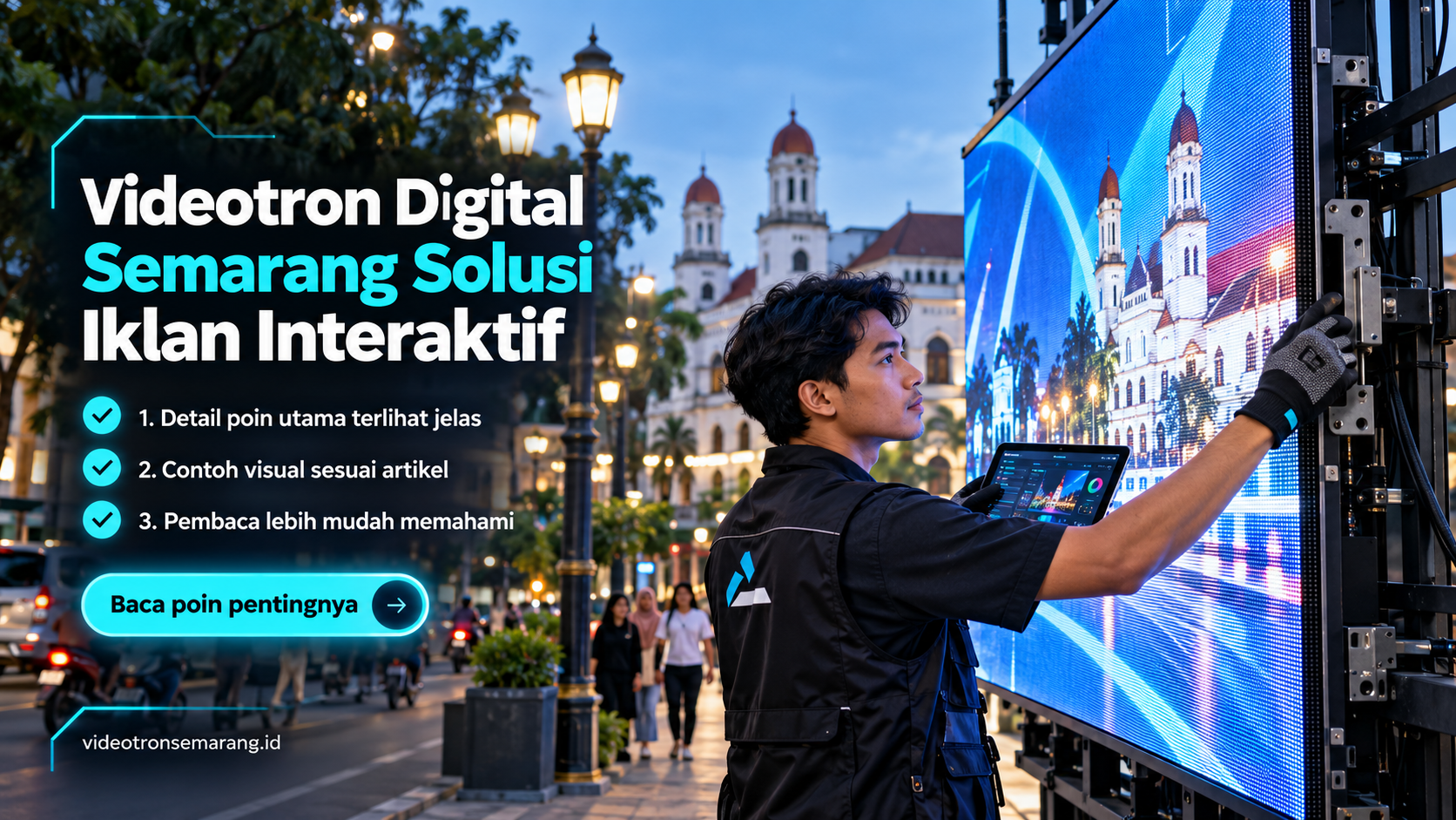 Ilustrasi sewa videotron Semarang - Videotron Digital Semarang Solusi Iklan Interaktif