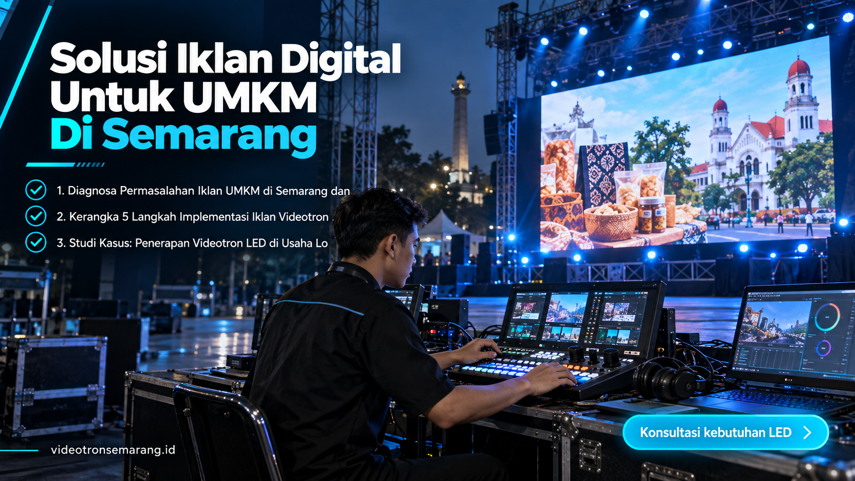 sewa videotron Semarang - Solusi Iklan Digital Untuk UMKM Di Semarang