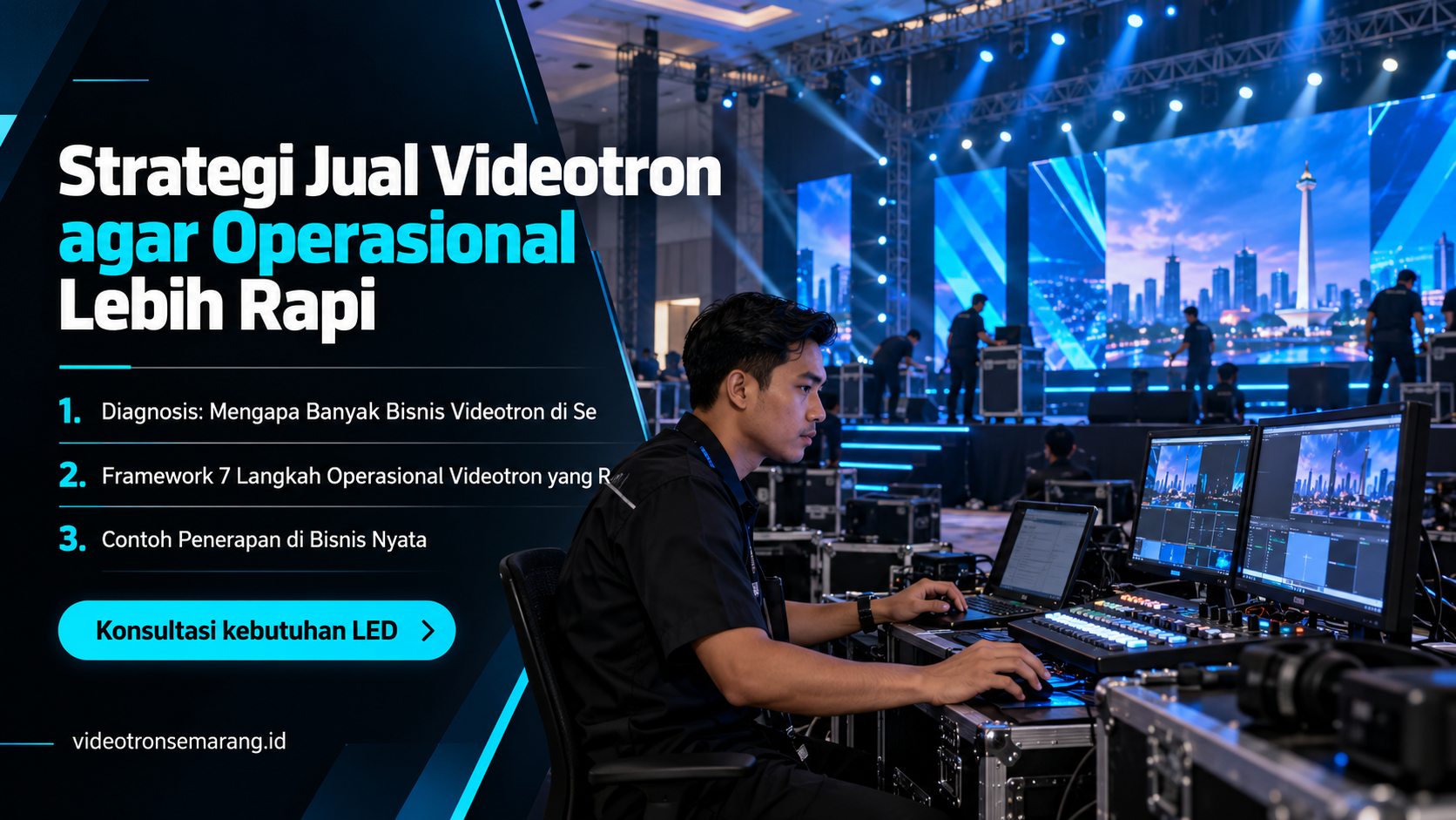 sewa videotron Semarang - Strategi Jual Videotron agar Operasional Lebih Rapi