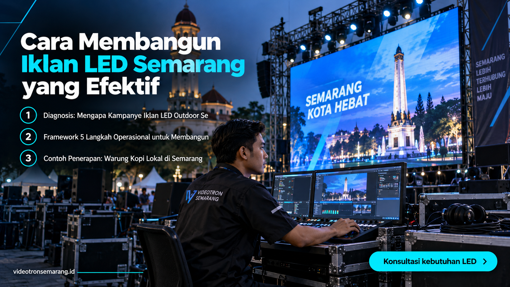 sewa videotron Semarang - Cara Membangun Iklan LED Semarang yang Efektif