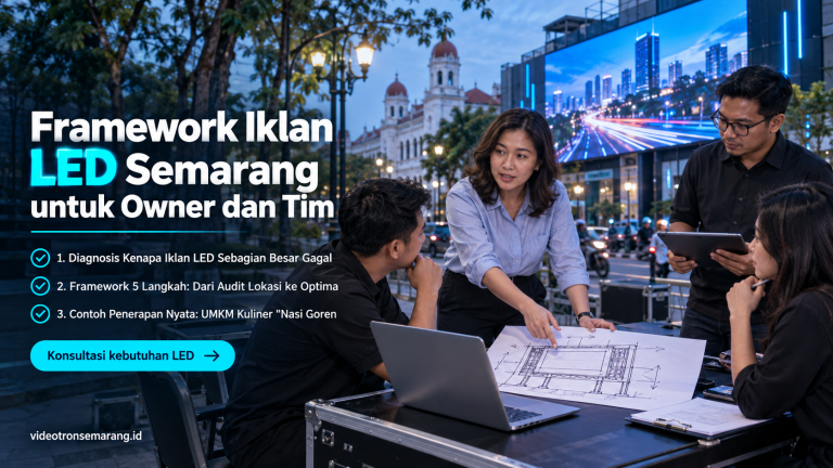 Framework Iklan LED Semarang untuk Owner dan Tim